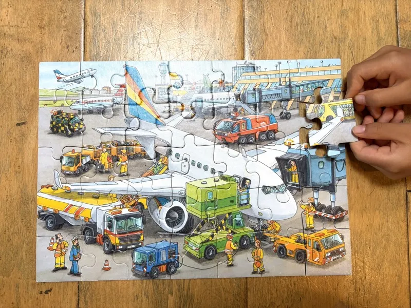 Jax working on the Busy Airport puzzle