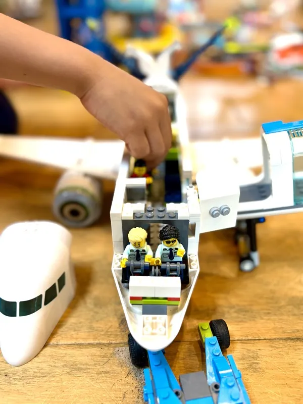 Jax with LEGO City Passenger Airplane 60367