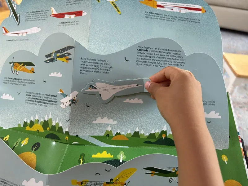 Jax exploring the Concorde pop-up page